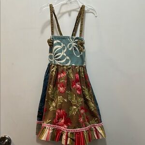 Matilda Jane Knot Dress Size 4. Floral Multicolor Adjustable Straps